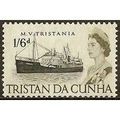 Tristan Da Cunha QEII 1965 1/- 6d Black & Olive...