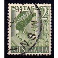 Australia 1951 Queen Elizabeth 2d Used Stamp.. ...