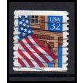 Used 2913 32c U.S. Flag Over Porch Fine CNS 333...