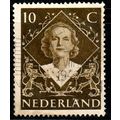 Netherlands 1948 Queen Juliana 10c Used Stamp
