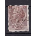 ITALY 1953 100L 27 x 28mm USED SG904