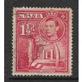 MALTA 1938 1 1/2d SCARLET SG 220 FINE USED#4