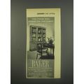 1956 Baker Furniture Ad - For those who appreciate the finest