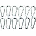 12 x 2" 50mm Carabiner Karabiner Clips Steel Sn...