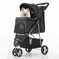 Monibloom Foldable Pet Stroller with Weather Co...