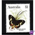 AUSTRALIA 1983 SG 806 $1 SWORD GRASS BUTTERFLY ...