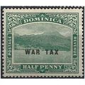 Dominica 1918 SG56 1/2d Deep Green WAR TAX Moun...
