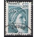 Mi 2240: 5 Fr. greenish blue Definitive Stamp: ...