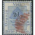 Orange Free State 1888 SG52 2d on 3d Ultramarin...