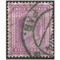 India 1903 SG133 8c Purple Fine Used ... ..
