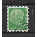 WestGermany.SG1109 10pf Pres. Heuss (Green).Fin...