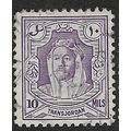 TRANSJORDAN 1947 10 Mils Purple - fine used (o)