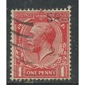 GB 1924 - 26 KGV 1d Scarlet Penny used WMK 111 ...