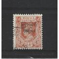 Burma.SG72 1 1/2a Orange.Fine Used.Jul25a