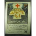 1918 Prudential Insurance Ad - Humanity's Light