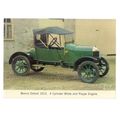 1913 MORRIS OXFORD car vintage unused postcard =