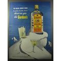 1953 Gordon's Gin Ad - For cooling summer drinks