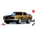 RARE KEYCHAIN 70 GOLD FORD MUSTANG BOSS 302 CUS...