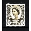 GREAT BRITAIN WALES 1968 SG W9 4d OLIVE SEPIA C...