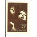 WOLF Jack Nicholson Poster Art Postcard (a)