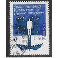 FRA 2003 50c 'HUMAN RIGHTS CHARTER' FINE USED (...