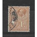 Malta.SG195 1d Chestnut.Fine Used.Sept18a