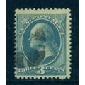 Used 184 3c George Washington Barely Clears M00493