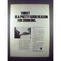 1972 Coca-Cola Soda Ad - Thirst is a Good Reason