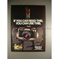 1979 Pentax MV Camera Ad - If You Read, You can Use!