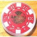 Amstel Lite Beer Poker Chip Golf Ball Marker - Red