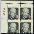1394d, MNH 8¢ PB Red Color Missing From Top 2 S...