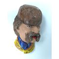 Montenegrin Man Chalkware Head Wall Plaque/ Bos...