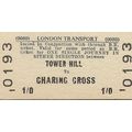 London Transport Edmondson Ticket - Tower Hill ...