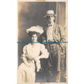 R136981 Woman. Man. Hat. Old Photography. Postc...