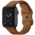 Double Hole Leather Watchband For Apple Watch S...