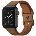 Double Hole Leather Watchband For Apple Watch S...