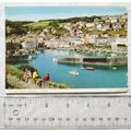 old postcard Mevagissy Town & Harbour