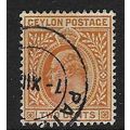 CEYLON 1904-5 EDVII 2c WMK MULTI-CROWN CA USED ...