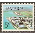 Jamaica 1972 QEII 5c Oil Refinery Unmounted Min...