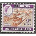 Rhodesia & Nyasaland 1962 SG24a 9d Orange-Brown...