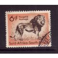 SOUTH AFRICA 1954 WILD ANIMALS 6d LION SG158 FI...