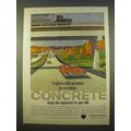 1963 Portland Cement Association Ad - Concrete