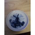 Small Trinket Dish Blue And White Windmill Holland