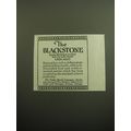 1928 The Blackstone Hotel Ad - South Michigan a...