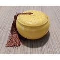 Loose Tea Jar Ceramic Tea Storage Container Yellow