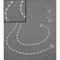 Bra Straps - Square Link With Clear Rhinestones...