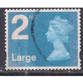 GB 2014 QE2 2nd Large Blue Security Machin used...
