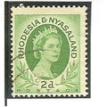 Rhodesia & Nyasaland 1954 2d Bright Green Used ...