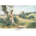 Colour Postcard - The Milkmaid by Myles Birket ...