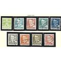 Denmark Stamps Scott #333 To 341, Used